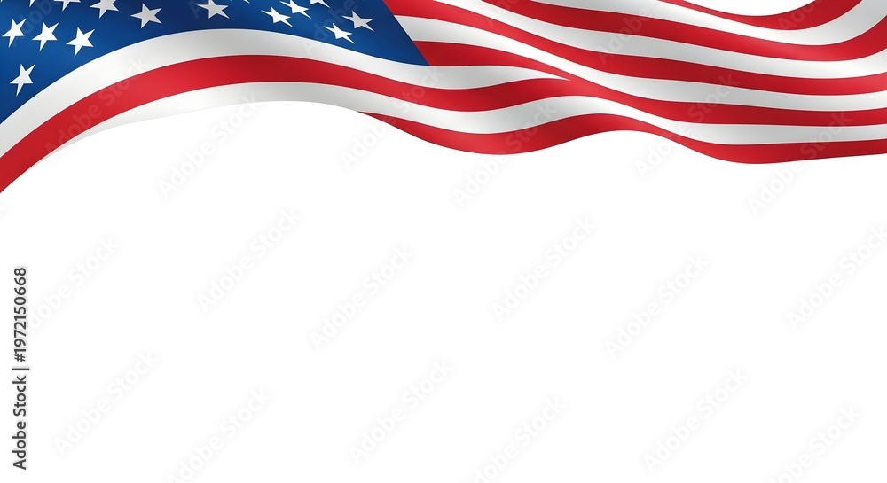 Obraz premium Happy labor day vibrant american flag waving celebrating workers and national pride