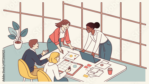 business people on the move