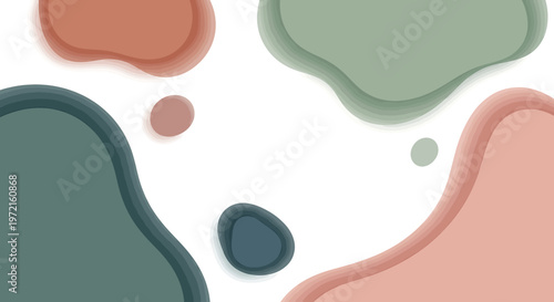 Colorful abstract shapes on white 6.