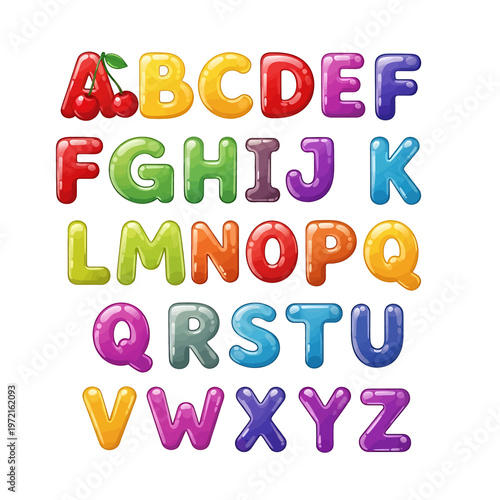 Colorful Alphabet Letters in Plasticine.