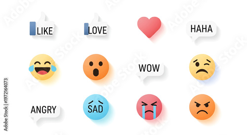 Emojis expressing various emotions and reactions 1.