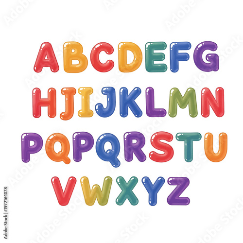 Colorful plastic alphabet letters toy 8.