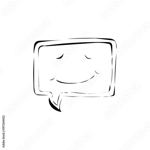 Lächelnde Sprechblase