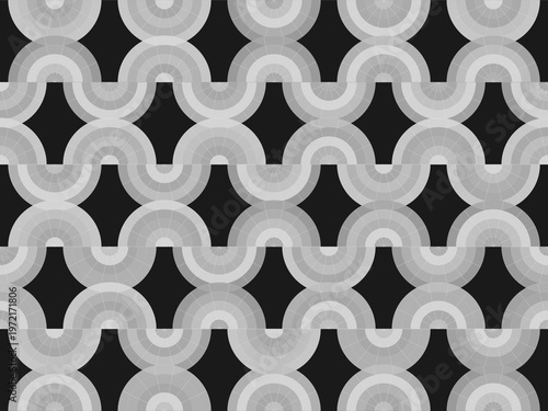 Golden Radiating Fan Arches Ornate Classic Decorative Backdrop