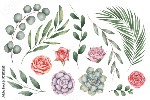 Four young girls dressed in colorful fairy-themed outfits with sparkly accessories Vector