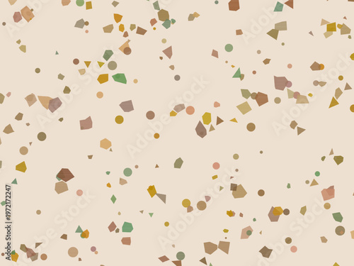 Colorful Terrazzo Fragments Organic Stone Mosaic Background