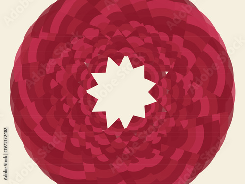 Luxury Geometric Fan Motif Elegant Abstract Vector Background