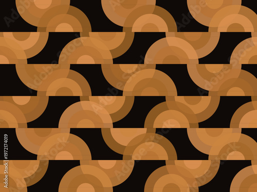 Gatsby Style Decorative Arch Seamless Vintage Design Wallpaper