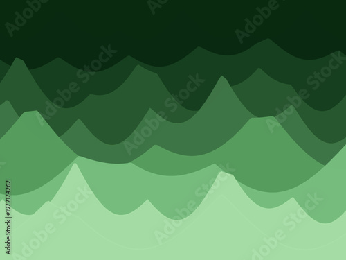 Colorful Paper Cut Wavy Layers 3D Effect Background Art