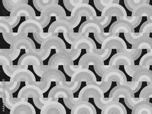 Golden Radiating Fan Arches Ornate Classic Decorative Backdrop