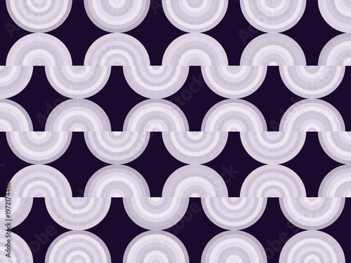 Vintage Art Deco Shell Pattern Sophisticated Glamour Design