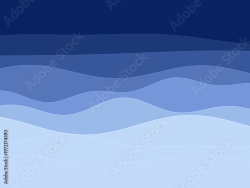 Abstract Paper Art Layers Depth Shadow Minimal Vector Design