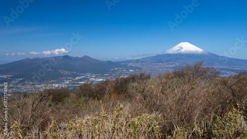 芦ノ湖スカイラインから　富士山と愛鷹山の絶景