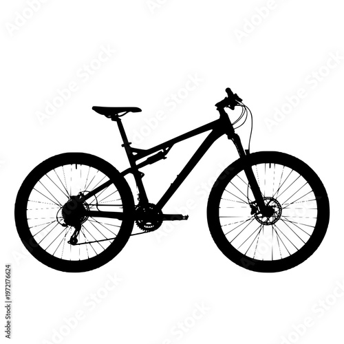 Mountain bike with suspension for rugged terrain adventures
