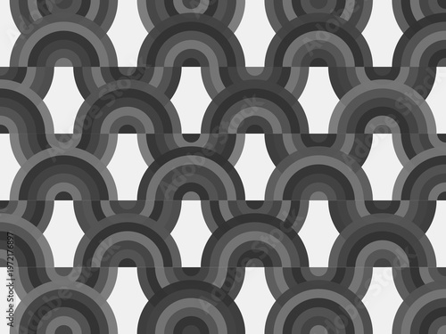 Golden Radiating Fan Arches Ornate Classic Decorative Backdrop