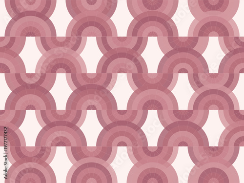 Luxury Geometric Fan Motif Elegant Abstract Vector Background