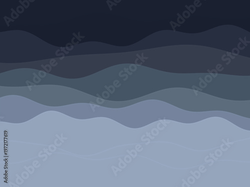 Modern Paper Cut Depth Effect Abstract Layered Vector Design