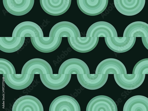 Luxury Geometric Fan Motif Elegant Abstract Vector Background