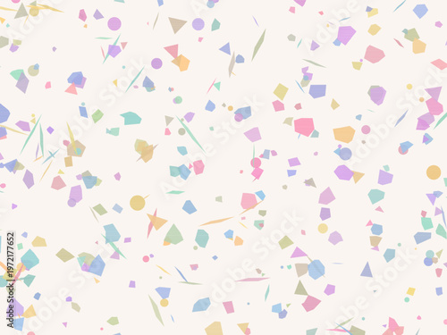 Pastel Terrazzo Texture Scattered Fragments Surface Design