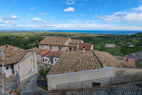 Wallpaper Mural View of the landscape around the houses of Rocca Imperiale, a village in Calabria, Italy. Torontodigital.ca