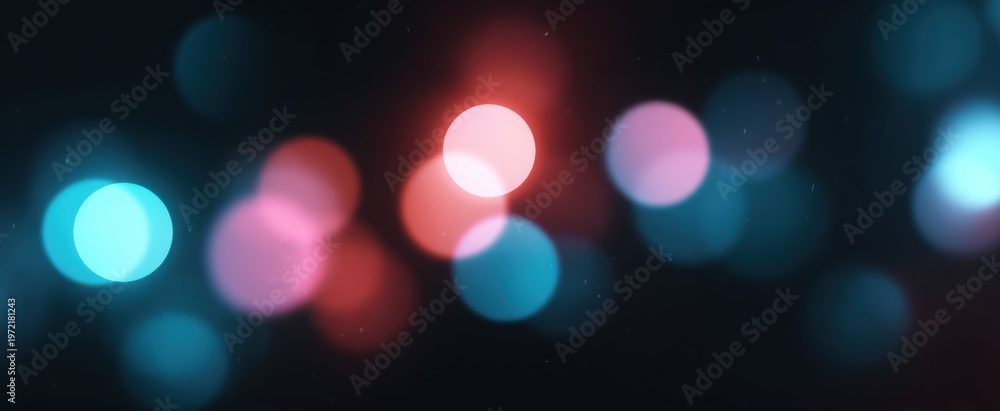 Obraz premium soft blurred pastel bokeh overlay with warm light streaks and vintage film texture backdrop