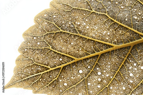 Hyperrealistic detail of sunflower leaf nature close-up botanical photography studio lighting