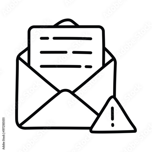 Spam Mail doodle icon eps 10 file