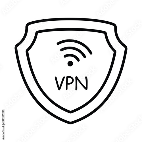 Vpn doodle icon eps 10 file