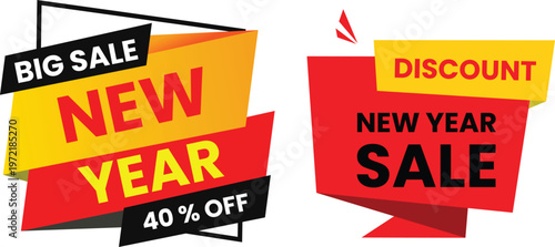 sale tag set vector illustration