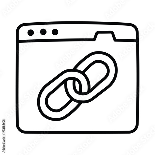 Linkage doodle icon eps 10 file
