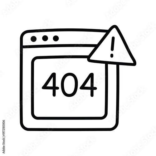 404 Error doodle icon eps 10 file