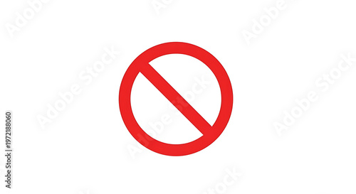 Free Download A red prohibition sign on a white background indicating restriction - GFXLoad