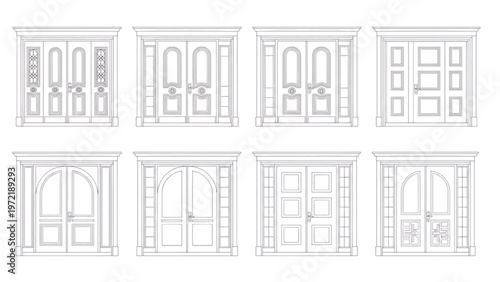 Collection of Classic and Modern White Front Door Designs