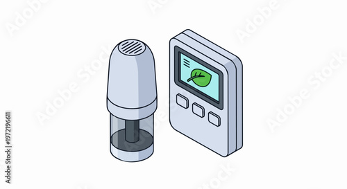 Isometric smart plant health monitor and sensor device for digital agriculture and gardening