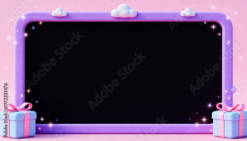 Gift Box Pastel Screen Frame