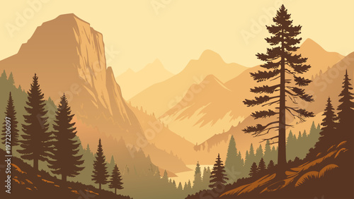 sunrise in mountains