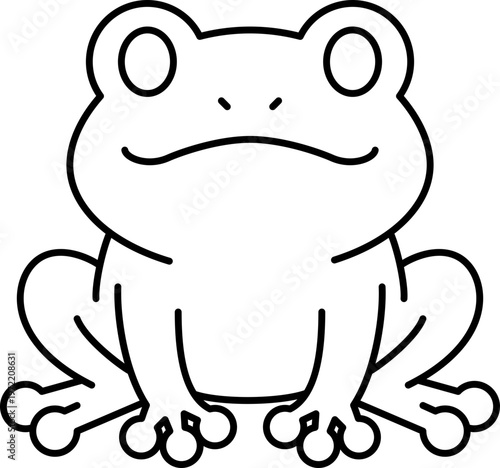 Frog outline silhouette amphibian animal symbol Frog outline silhouette amphibian animal symbol transparency background, simple line