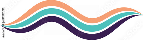 Free Download Abstract Wave Design with Orange, Teal, and Purple Colors. - GFXLoad
