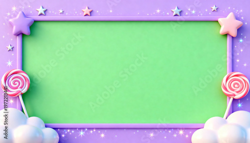 Candy Sweet Green Screen Frame