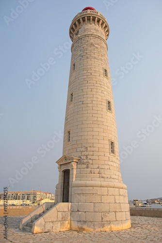 The lighthouse in Sète, southern France, in the morning