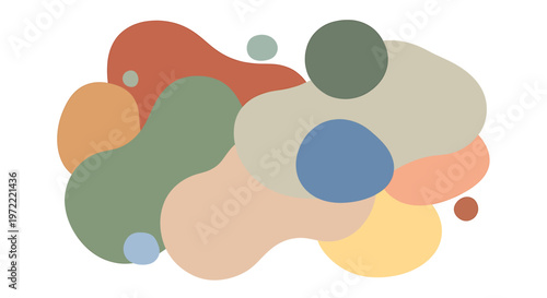 Colorful abstract shapes and blobs 6.