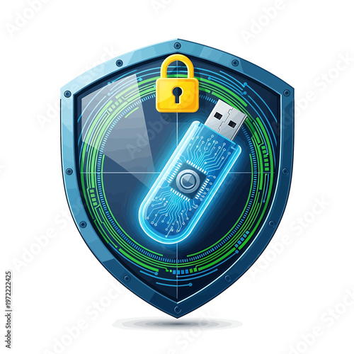 Secure USB Flash Drive Device.