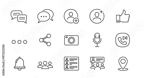 Collection of social media icons 4.