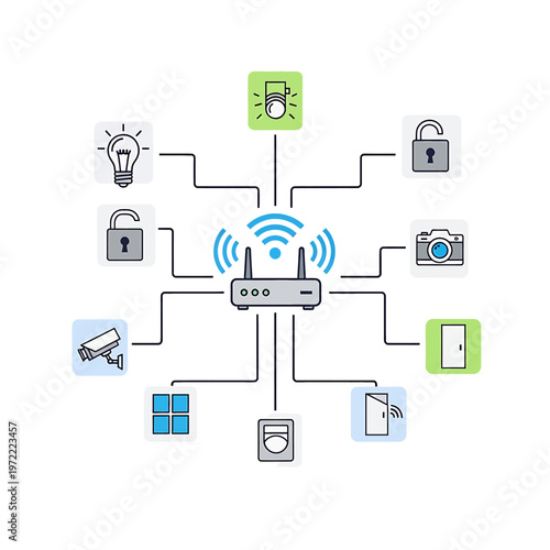 Wireless Router Internet Connection Device.