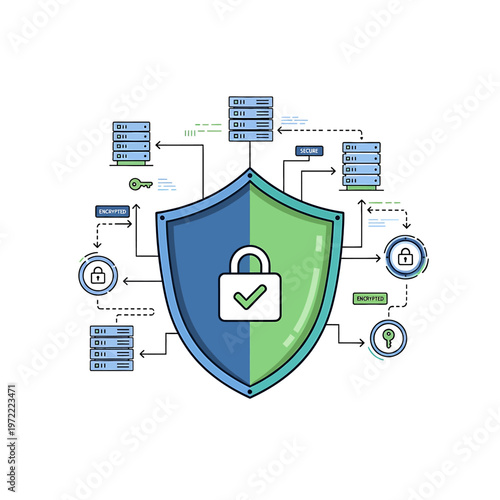 Shield with padlock and check mark 2.