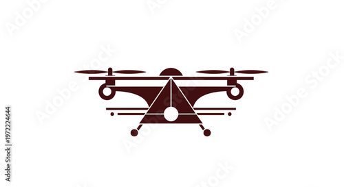 Modern Drone Illustration - Aerial Technology and Innovation Concept.