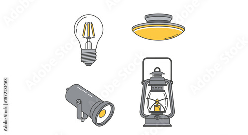 Collection of various light sources.