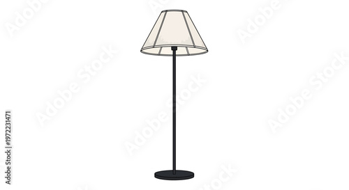 Modern Floor Lamp with Shade.