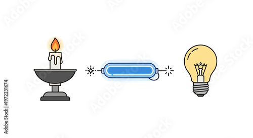 Light Bulb Electricity Concept Illustration.
