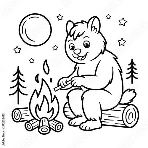 A cheerful child on a bicycle with a joyful dog companion enjoying a sunny day isolated on white background, Vector